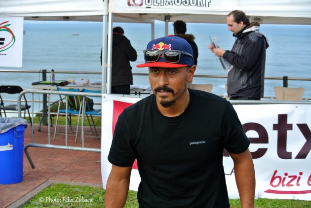 Ramón Navarro, chileno, especialista en olas grandes cuando estuvo en Punta galea este año.