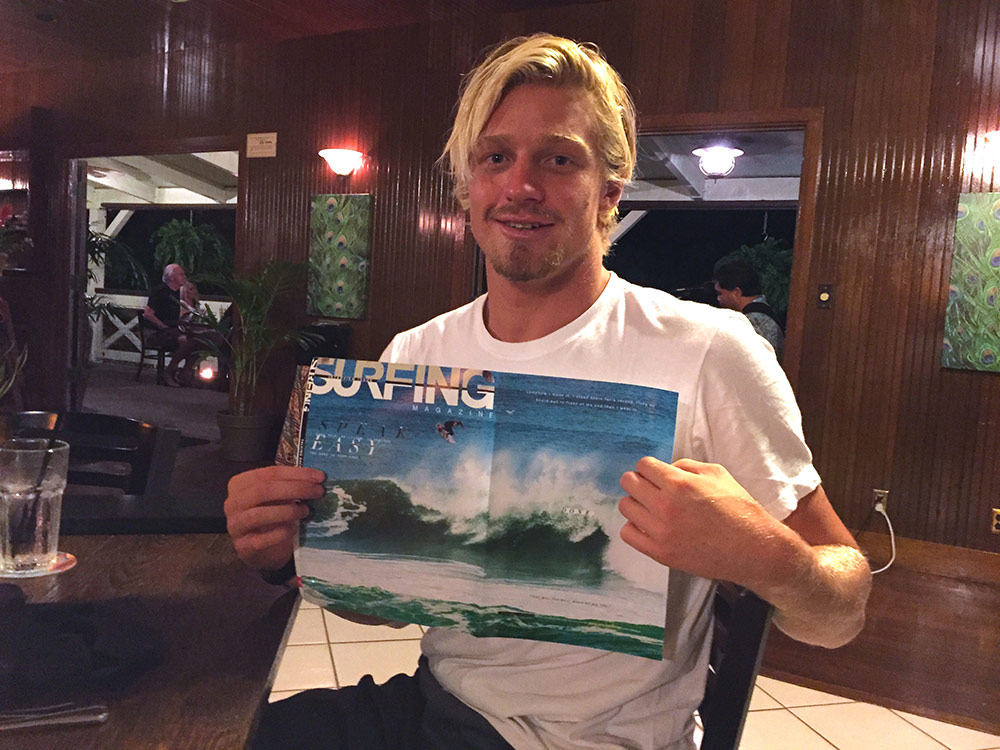 Kolohe y su portada en Surfing. Foto: Ryan Miller/Red Bull